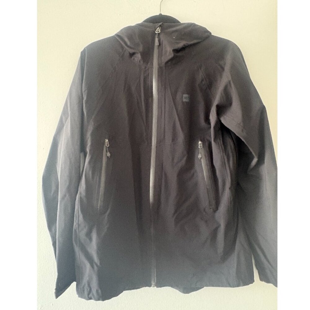 Black MEC Rain Jacket